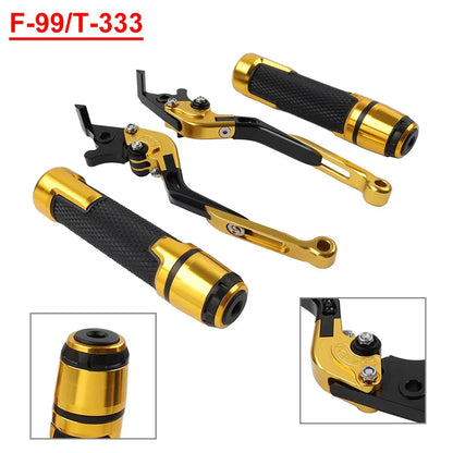 Folding Extendable Brake Clutch Levers & Handlebar Grips for Triumph Speed Triple (2011-2023)