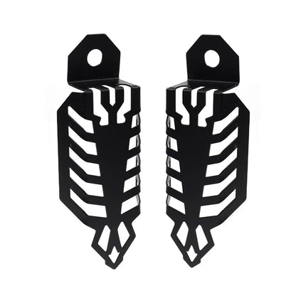 Universal Fork Dust Shock Absorber Spring Covers for Motorcycle ATV - Black