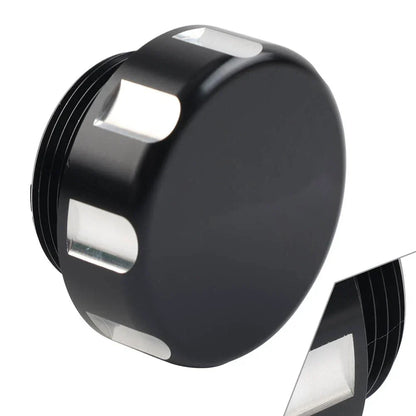 Black Front Oil Fluid Reservoir Cover Cap for Kawasaki Vulcan VN 500-800
