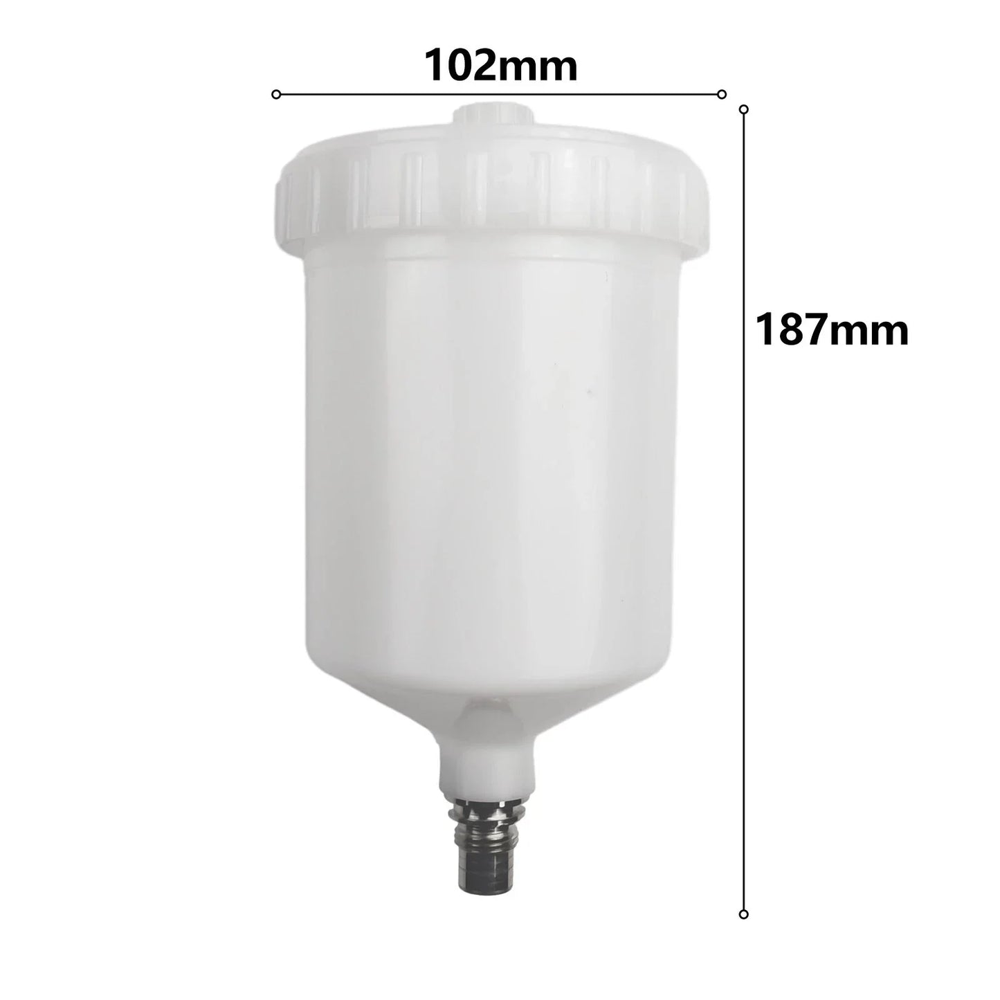 Paint Cup HVLP White Plastic for Sata Sprayer Jet Connector