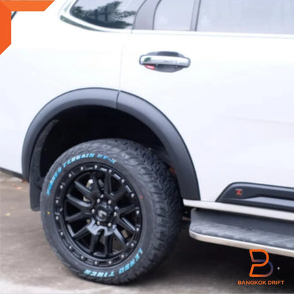 4" Matte Black Fender Flares for Ford Everest UB SUV (2022-2024)