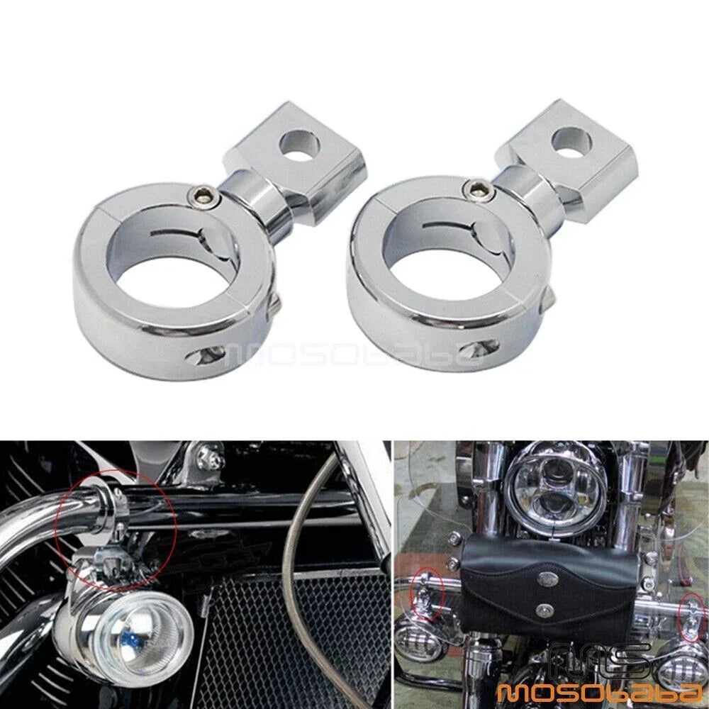 1.25'' Turn Signal Light Mount Brackets for Harley FLHX FLHP (2006-2023)