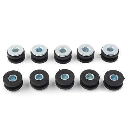10Pcs Motorcycle Rubber Fairing Grommet Bolts