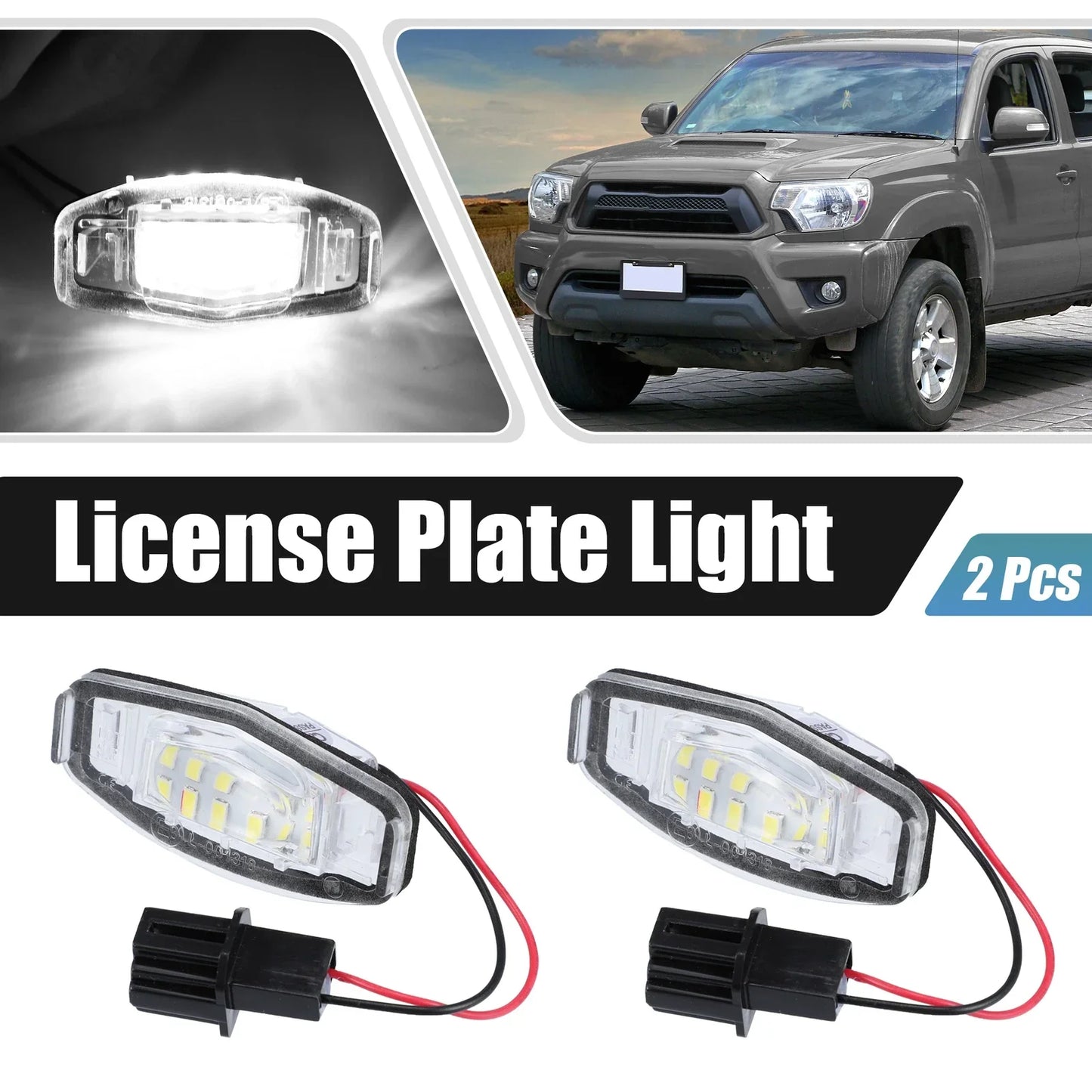 2 x LED License Plate Light Assembly for Honda Accord & Acura (2013-2017)