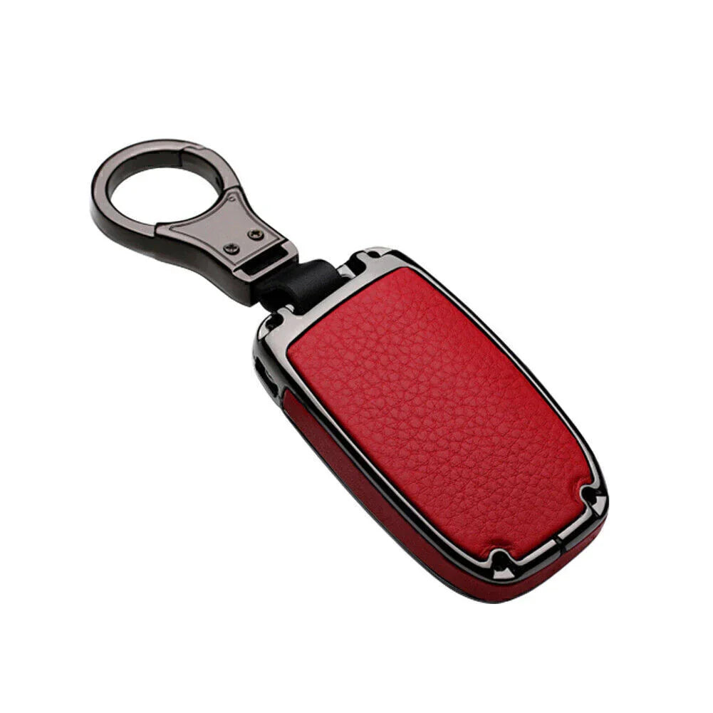Leather Key Fob Case Cover for Jaguar Land Rover Discovery Range Rover