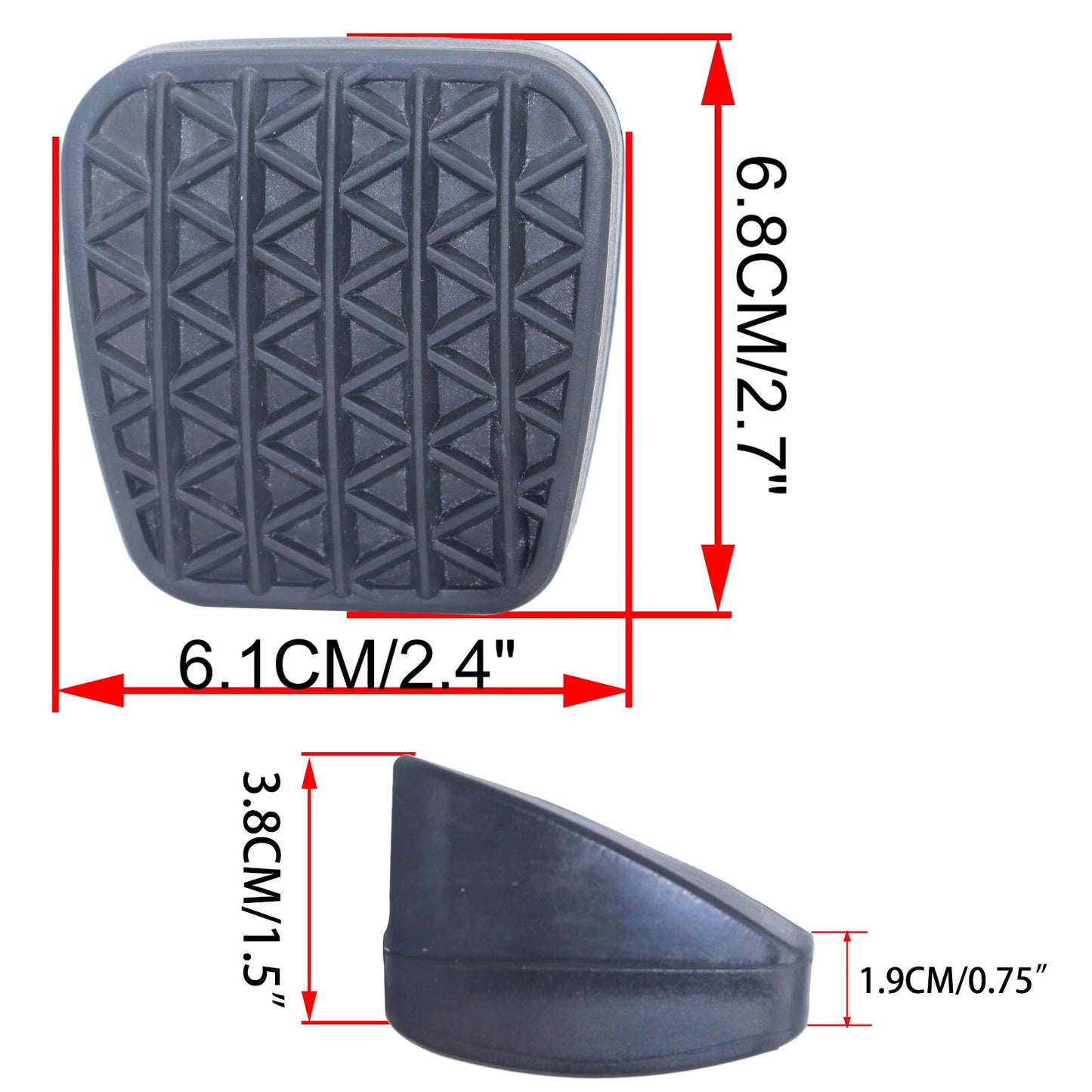 Clutch Brake Pedal Rubber Pad Cover Replacement for Vauxhall Astra J (2010–2015)