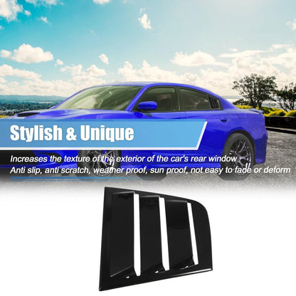 2 x Rear Window Louvers for Dodge Charger 2011-2021 Air Vent Scoop Shades