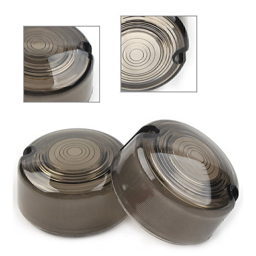 Smoken Turn Signal Lens Cover for Harley Dyna FXD FXR Sportster XLH 883 1200