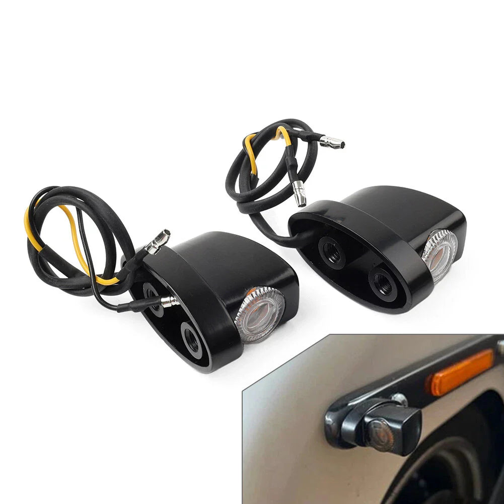 Rear Turn Signal Blinker Lights Amber for Harley Sportster