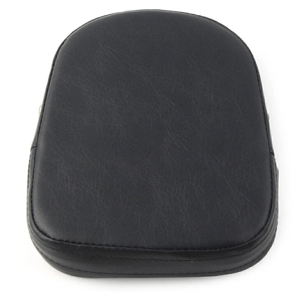 Black Backrest Sissy Bar Cushion Pad for Harley & Suzuki Motorcycles