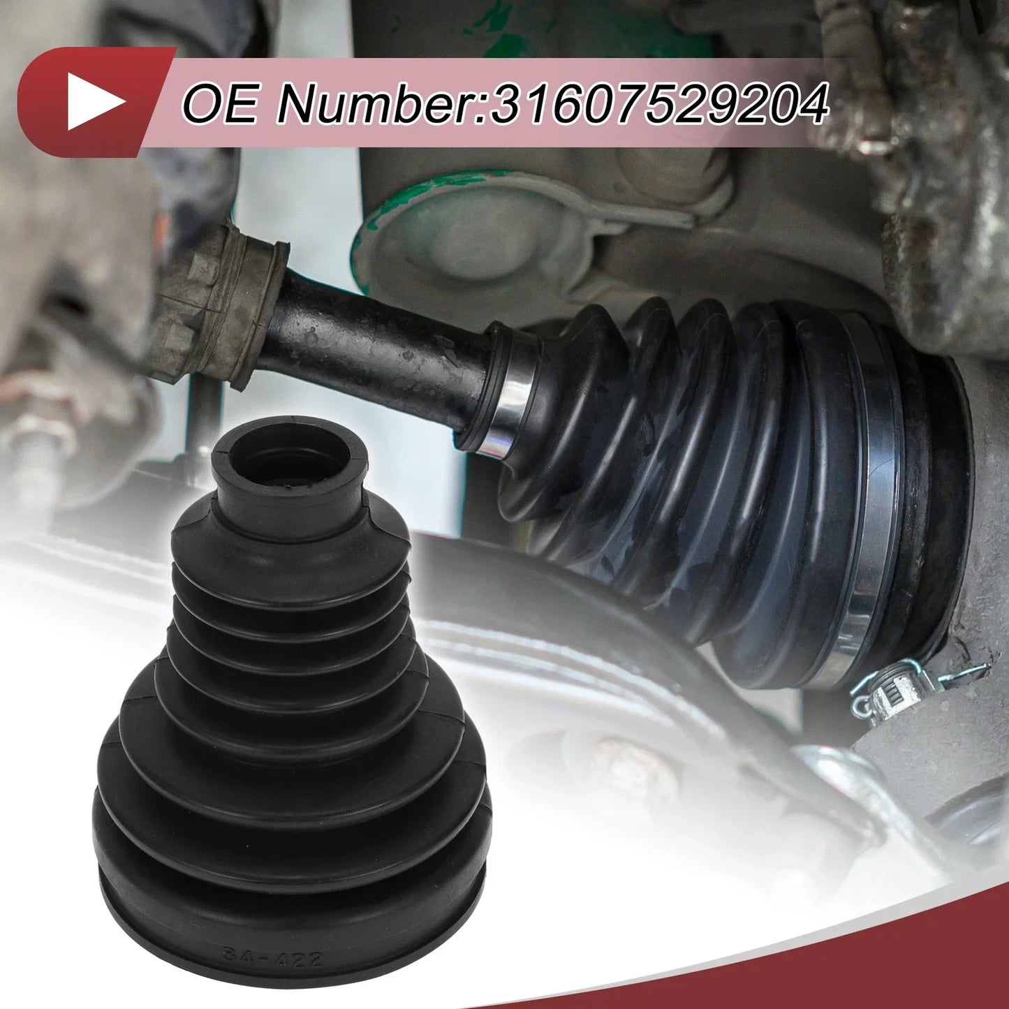 Inner CV Joint Boot Kit with Clamps for BMW X3 (2004 - 2010)