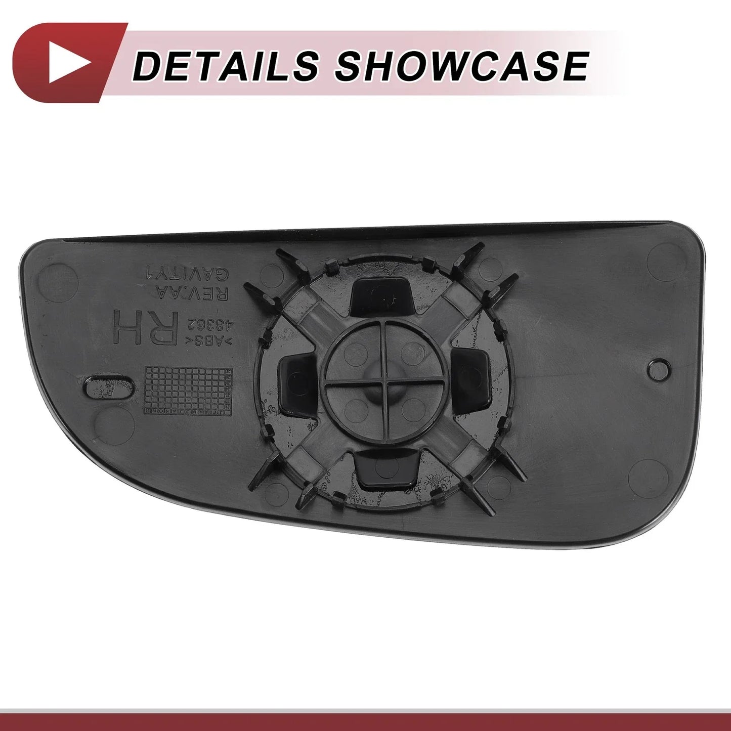 Right Passenger Side Lower Mirror Glass Replacement for Dodge
