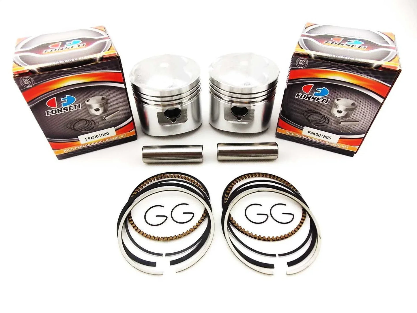 62mm Piston Set with Rings & Clips for Honda CB250T (1978-1979)