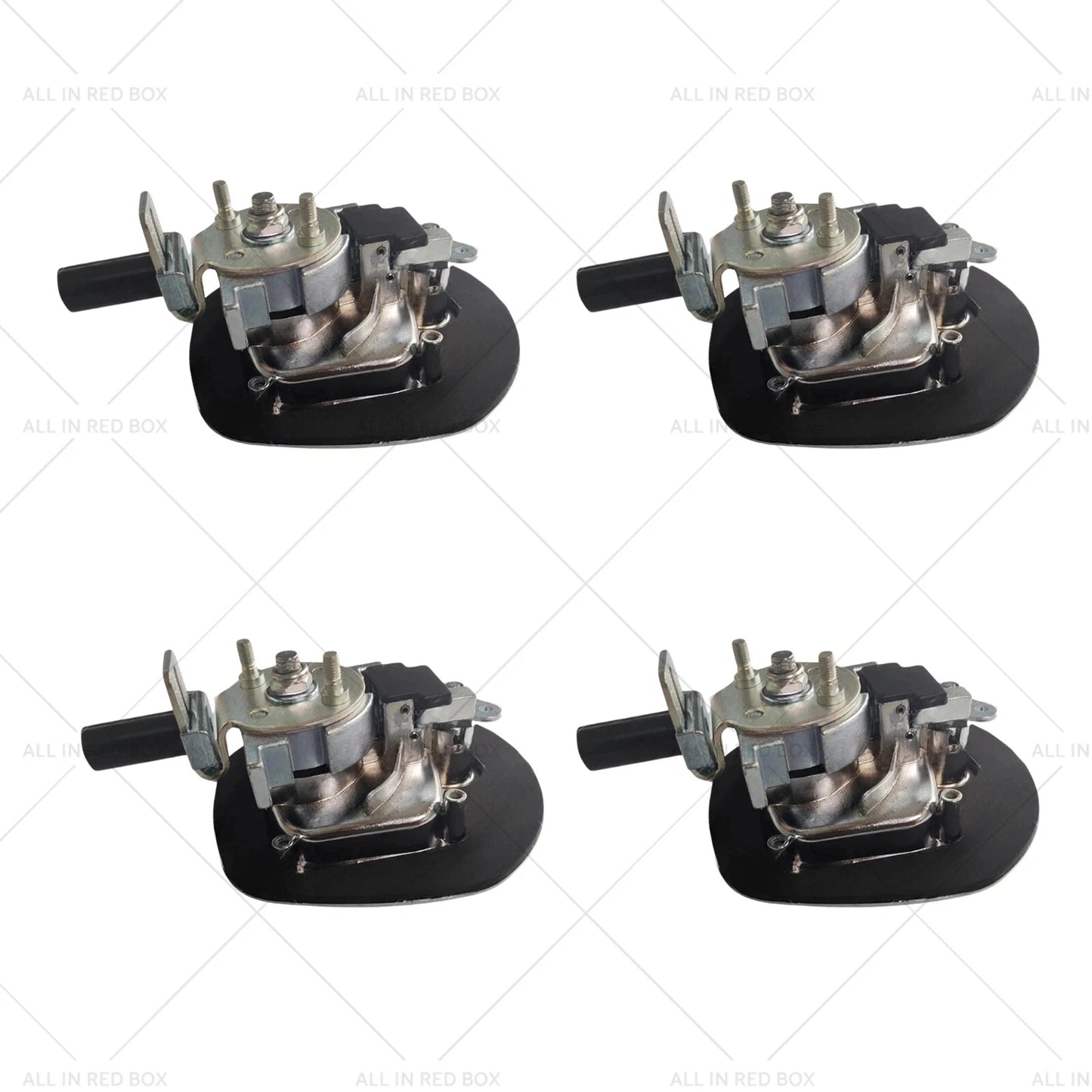4 x Chrome Power Operated Recessed Whale Tail T-Lock Handles for Toolbox