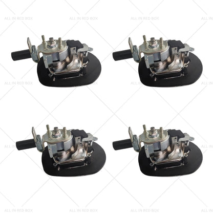 4 x Chrome Power Operated Recessed Whale Tail T-Lock Handles for Toolbox