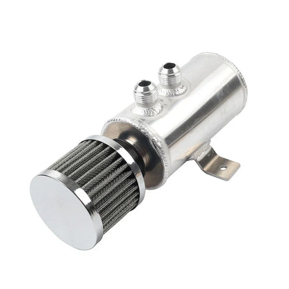 750ml Chrome Baffled Oil Catch Can Separator for Universal Vehicles