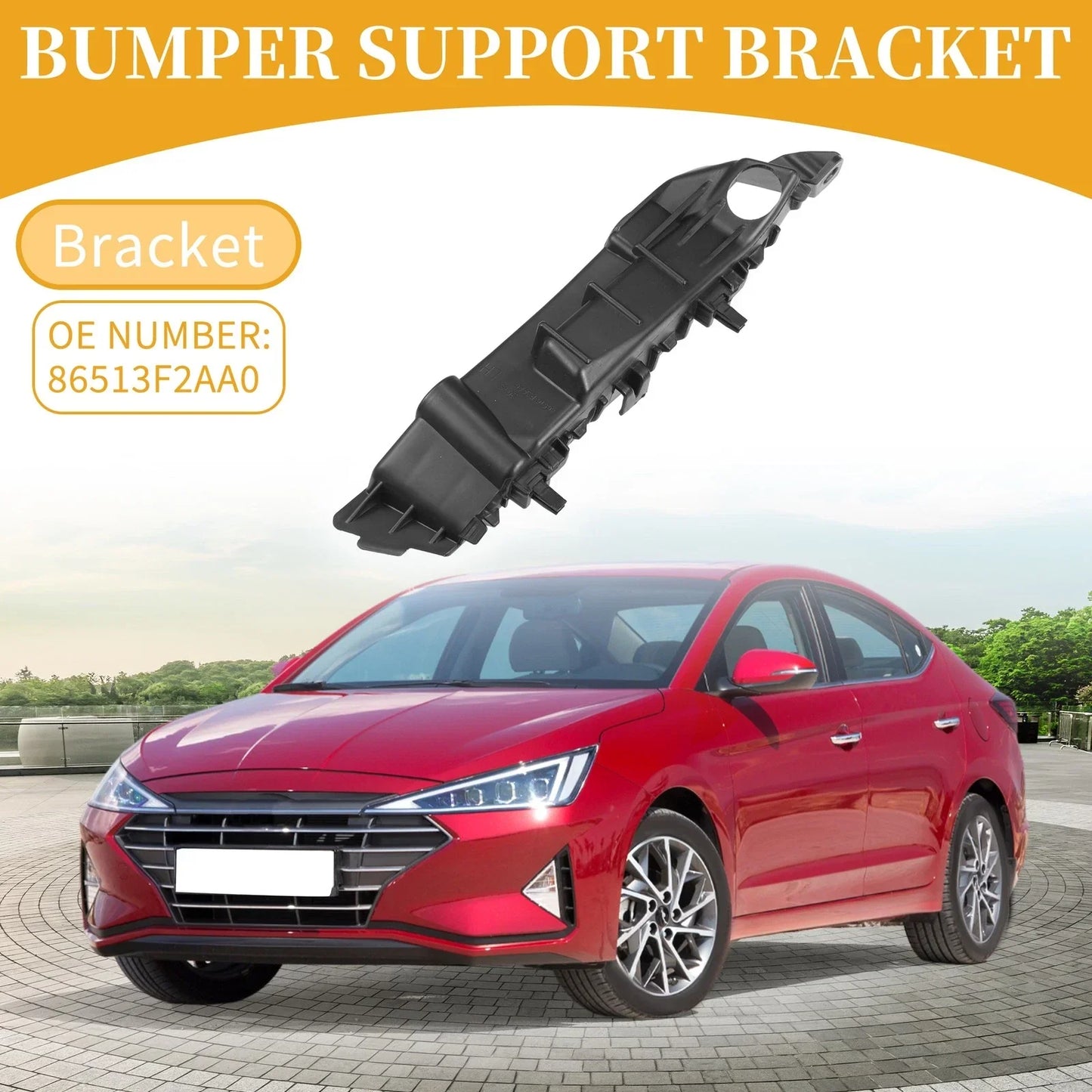 Front Bumper Support Bracket for Hyundai Elantra (2019-2020) 1 x Pc