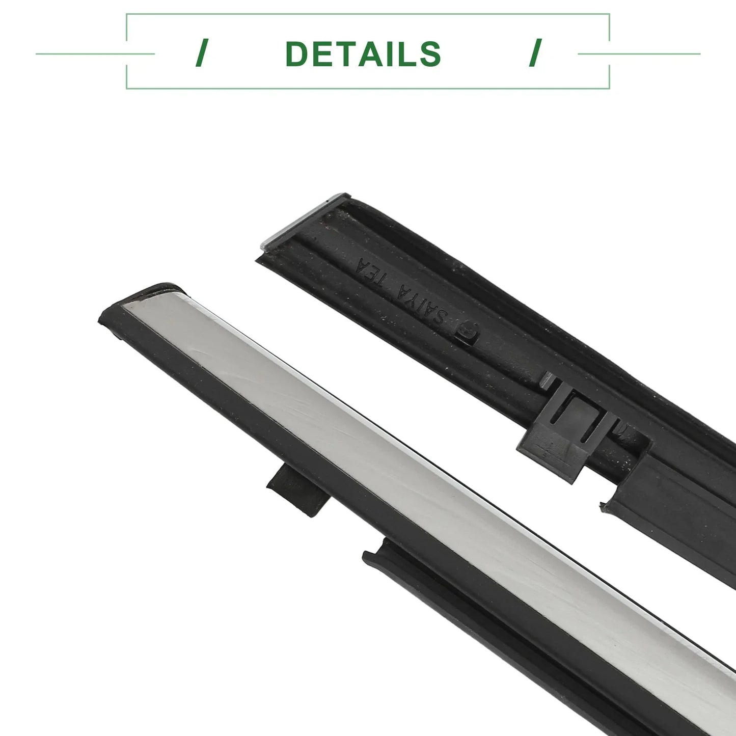 2 x Rear Weatherstrip Window Seals for Honda Civic (2017-2020)