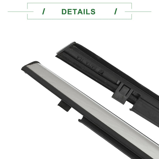 2 x Rear Weatherstrip Window Seals for Honda Civic (2017-2020)