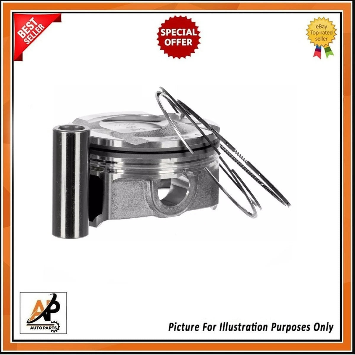 Engine Piston and Ring Set OEM Replacement for Hyundai 1.6 G4FD (2009–2016)