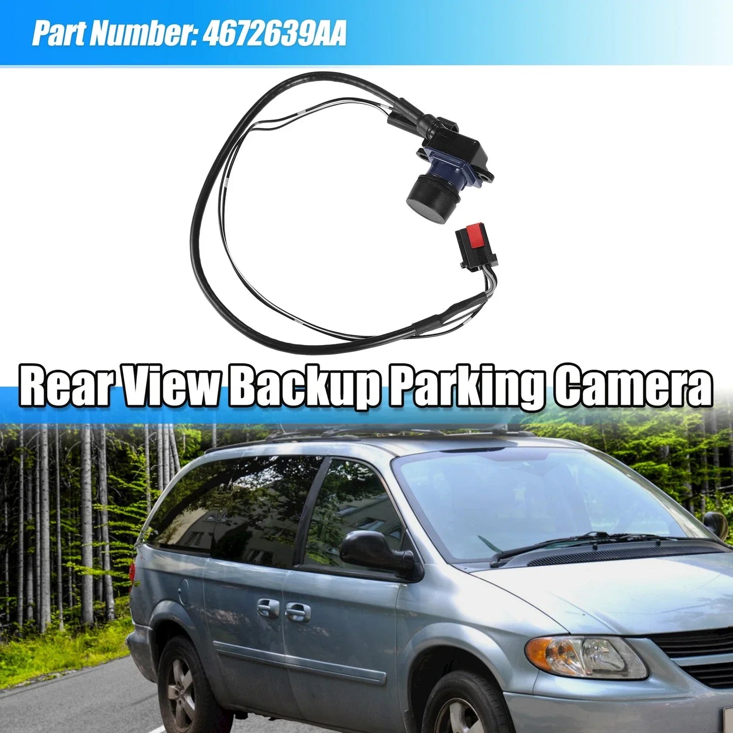 Rear View Reversing Parking Camera for Dodge Grand Caravan (2011-2020)