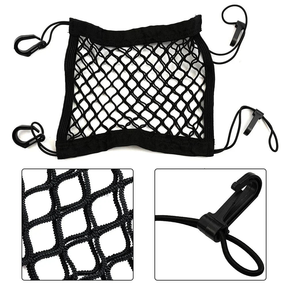 Cargo Net Tool for Motorcycle Bike Car Hook Hold Bag Mesh Plastic Hooks