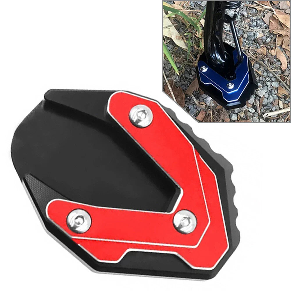 Red Side Stand Enlarge Kickstand Pad for Suzuki GIXXER 250 SF, 150, 125