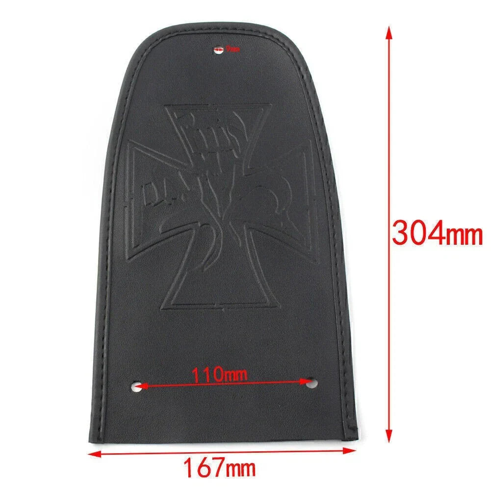 Rear Fender Bib Solo Seat Leather for Harley Road Street Electra Glide