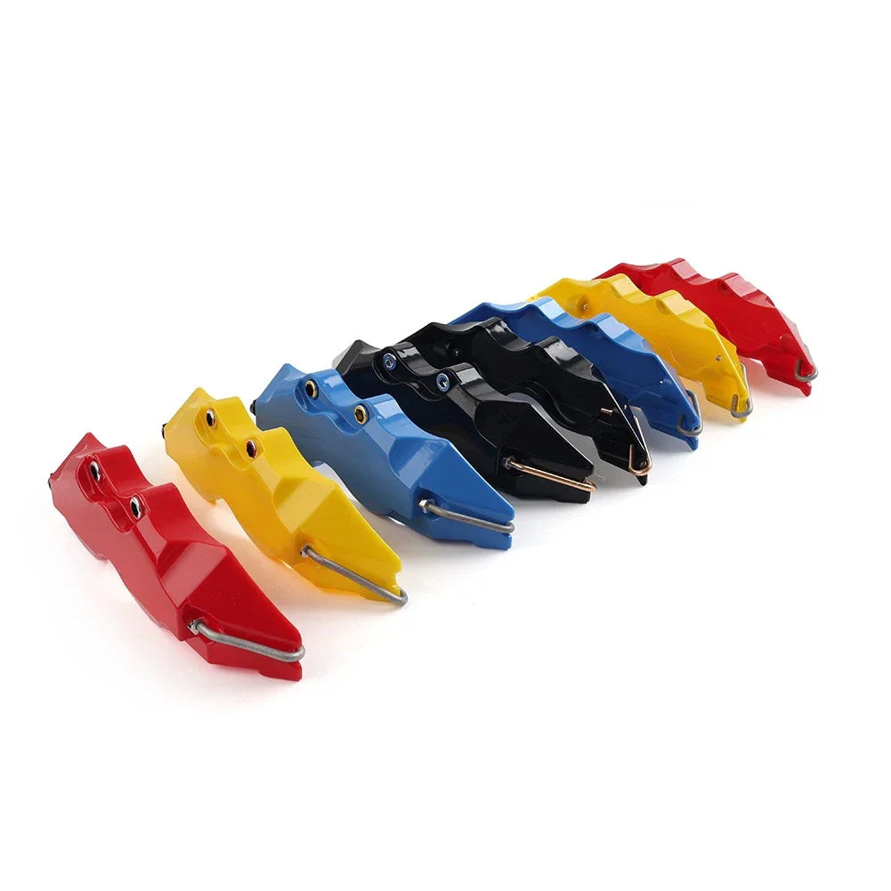3D Style Medium Auto Disc Brake Caliper Covers for Car - Red