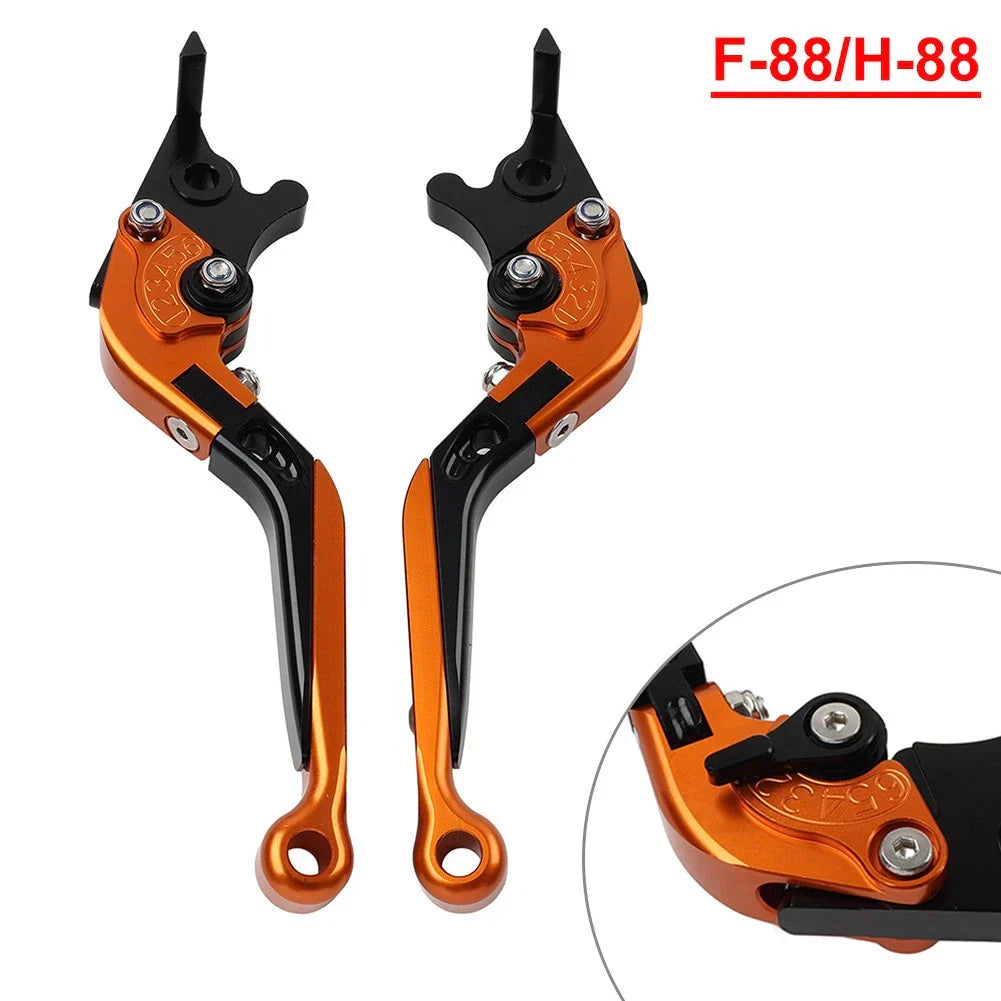2x Folding Extendable Brake Clutch Levers for Kawasaki ZX1400/ZX14R/ZZR1400 (06-17)