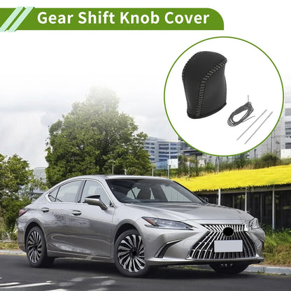 Lexus NX300 Gear Shift Knob Cover 2014-2021 Black Grey Faux Leather