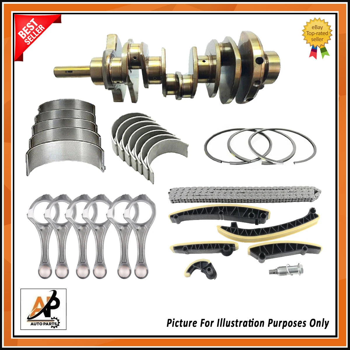 Crankshaft Rebuild Parts Set for Mercedes-Benz E-Class 3.0 Diesel OM642 (2009–2016)