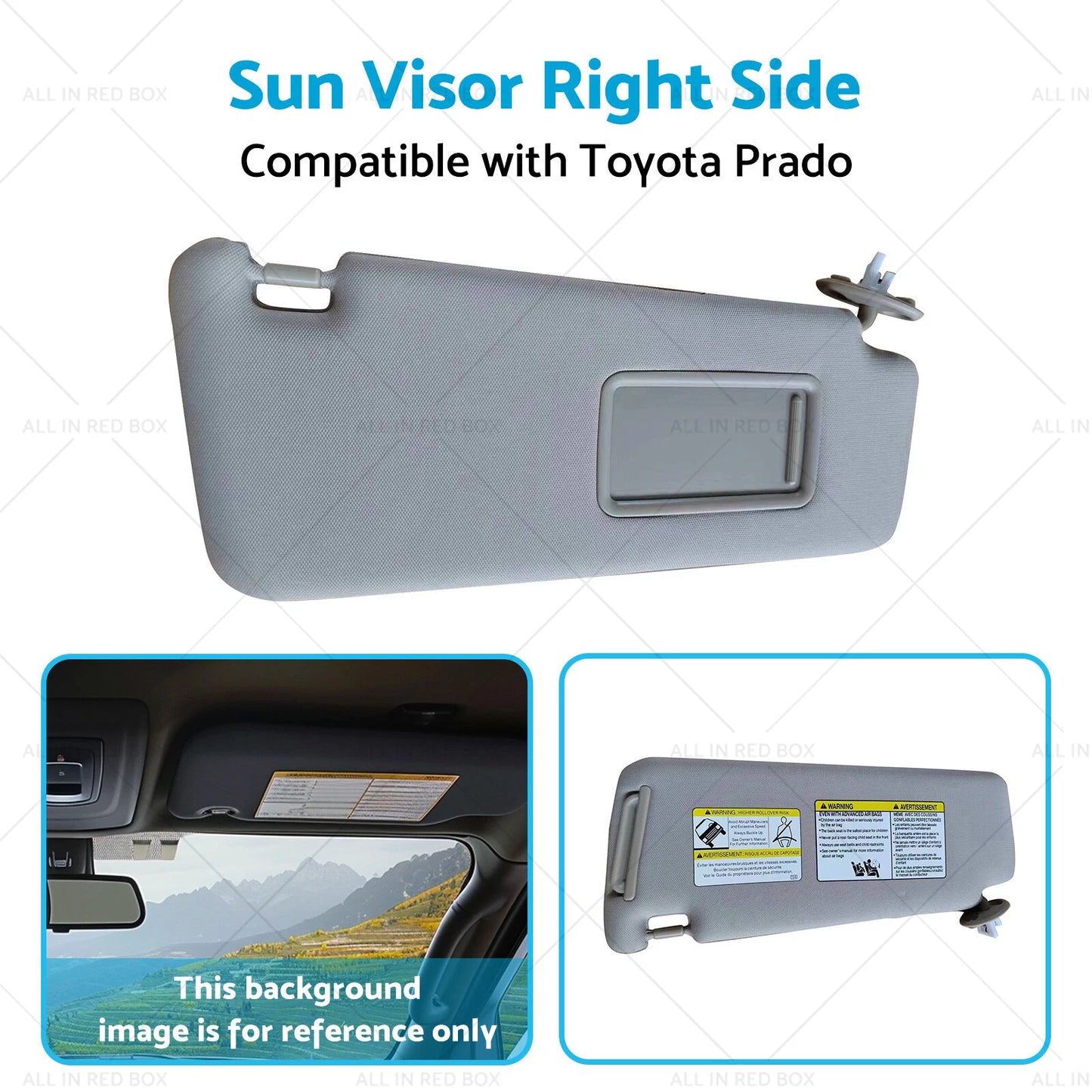 Right Sun Visor for Toyota Prado (2010-2023)