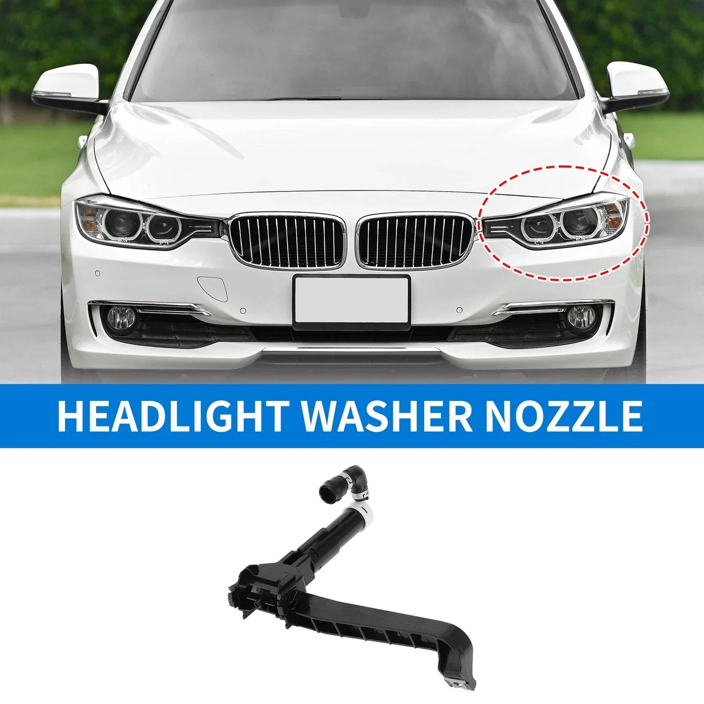 Front Driver Side Headlight Washer Nozzle for Lexus IS250 (2009-2010)