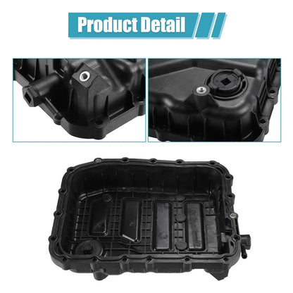 Oil Pan Cover for Hyundai Santa Fe 2013-2018 (2 x Plastic Black)