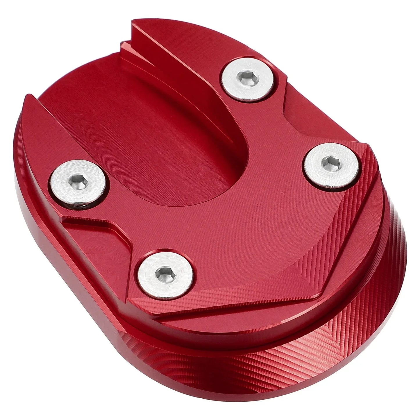 Motorcycle Kickstand Plate Pad for Honda 125 2013-2023 - Includes Wrench, Red