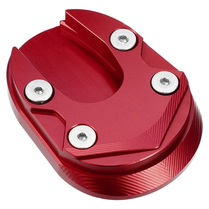 Motorcycle Kickstand Plate Pad for Honda 125 2013-2023 - Includes Wrench, Red