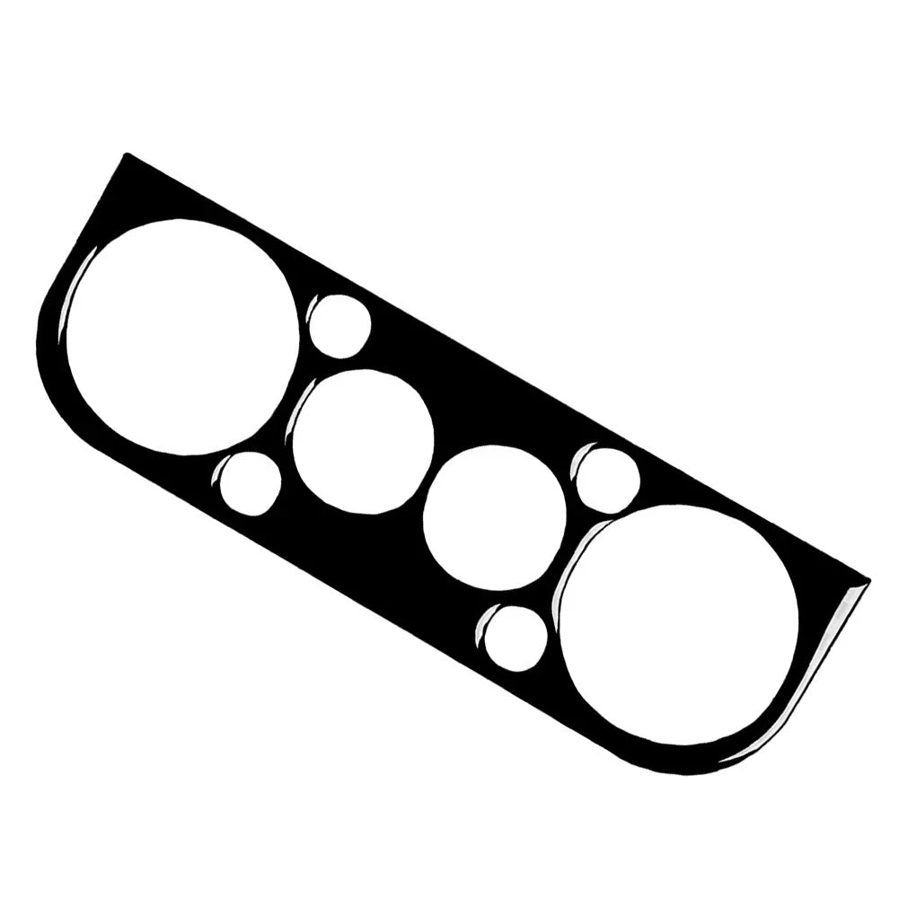 Black AC Climate Control Panel Cover Trim for BMW 3 Series (1991-1999)