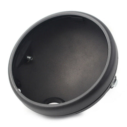 7-Inch Matte Black LED Headlight Shell for Harley