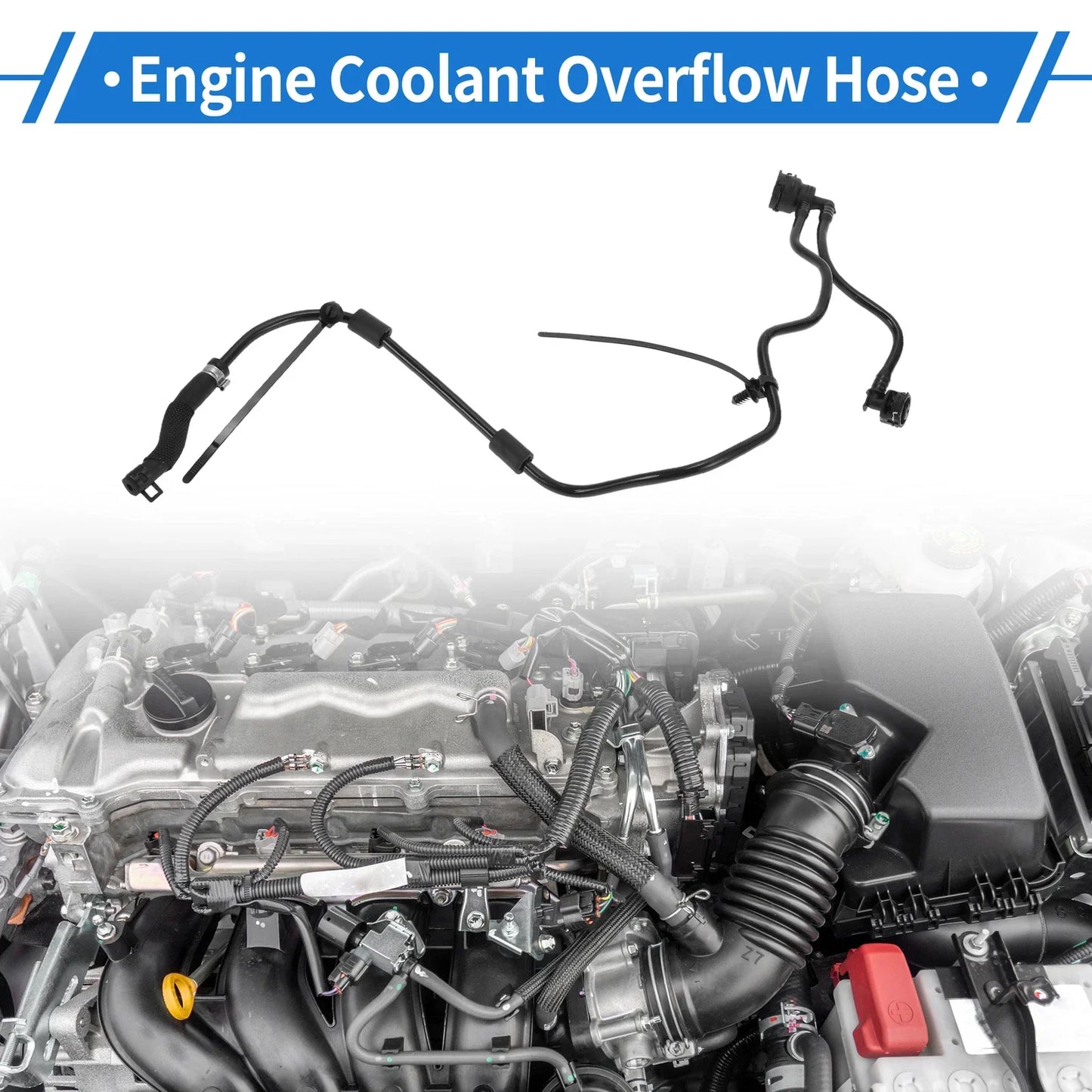Engine Coolant Overflow Hose for Mercedes-Benz C300, C350e (2015-2018)