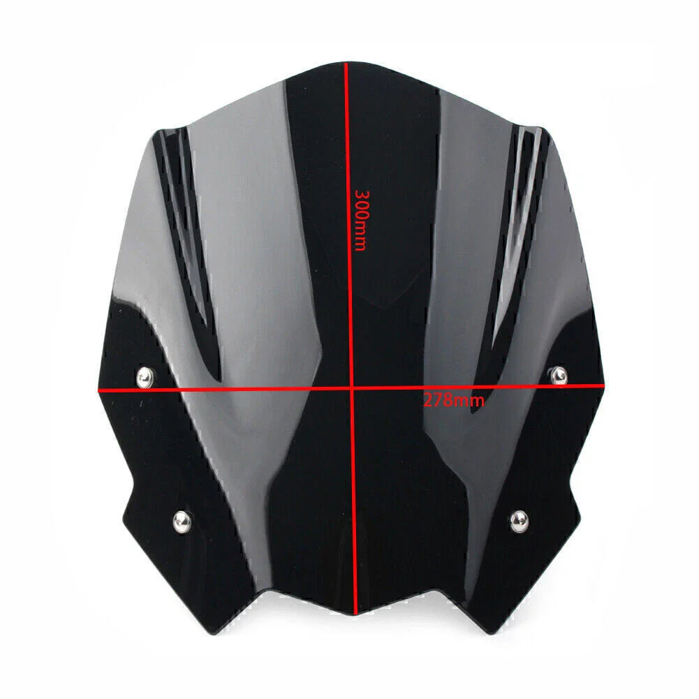 ABS Black Windshield for BMW G310R (2016-2021)