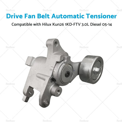 Drive Fan Belt Tensioner for Toyota Hilux KUN25 KUN26 1KD-FTV Diesel (05-14)