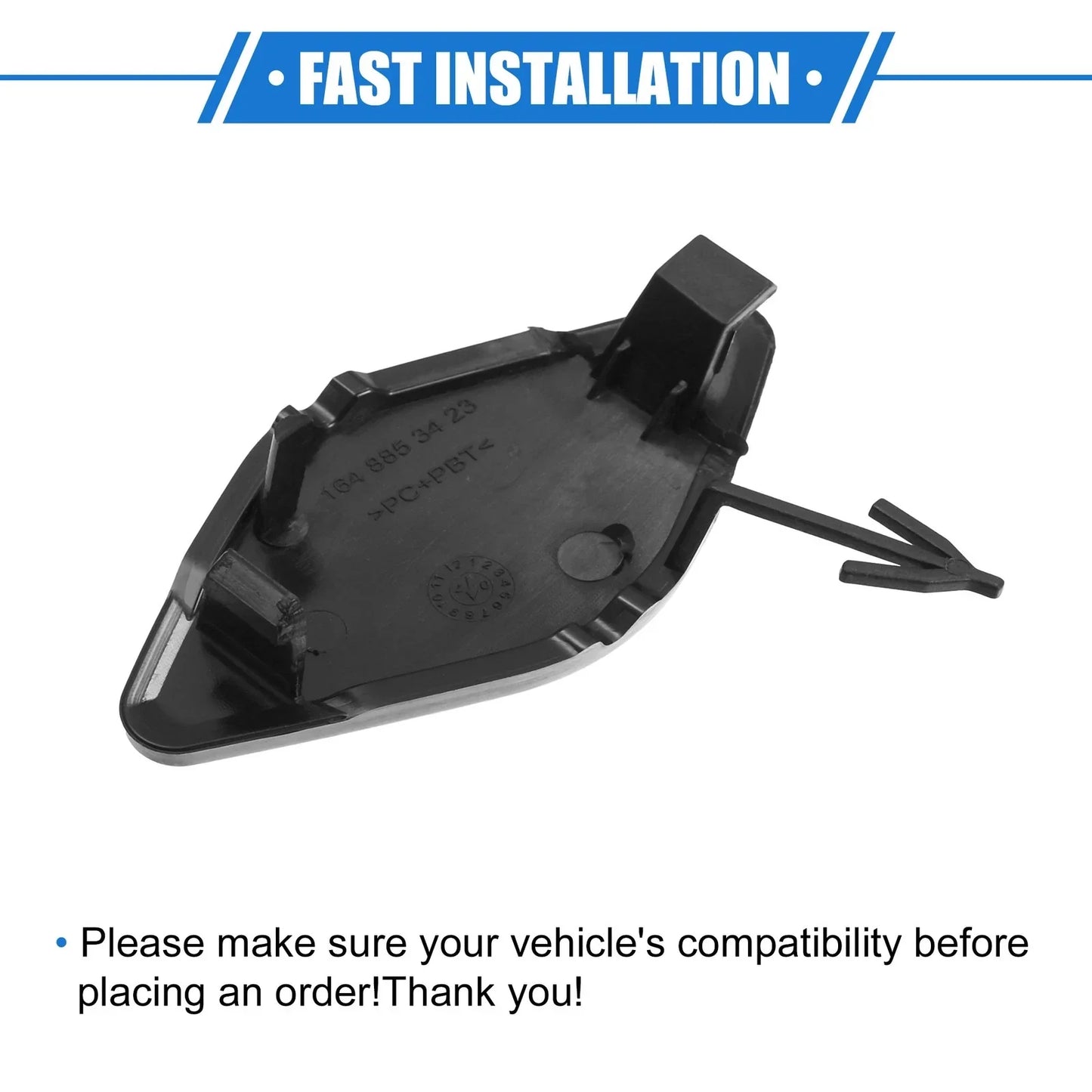 Front Bumper Tow Hook Eye Hole Cover for Mercedes-Benz ML 550 (2006-2011)