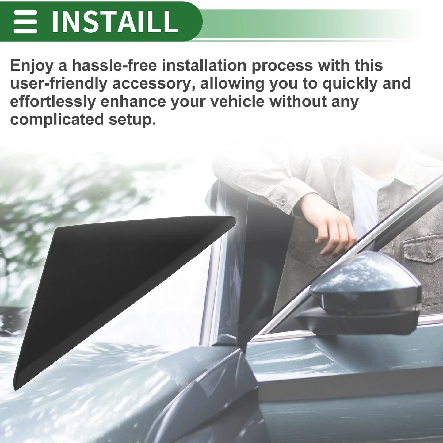 Front Left Side Door Pillar Window Trim for Hyundai Tuscani (2001-2009)