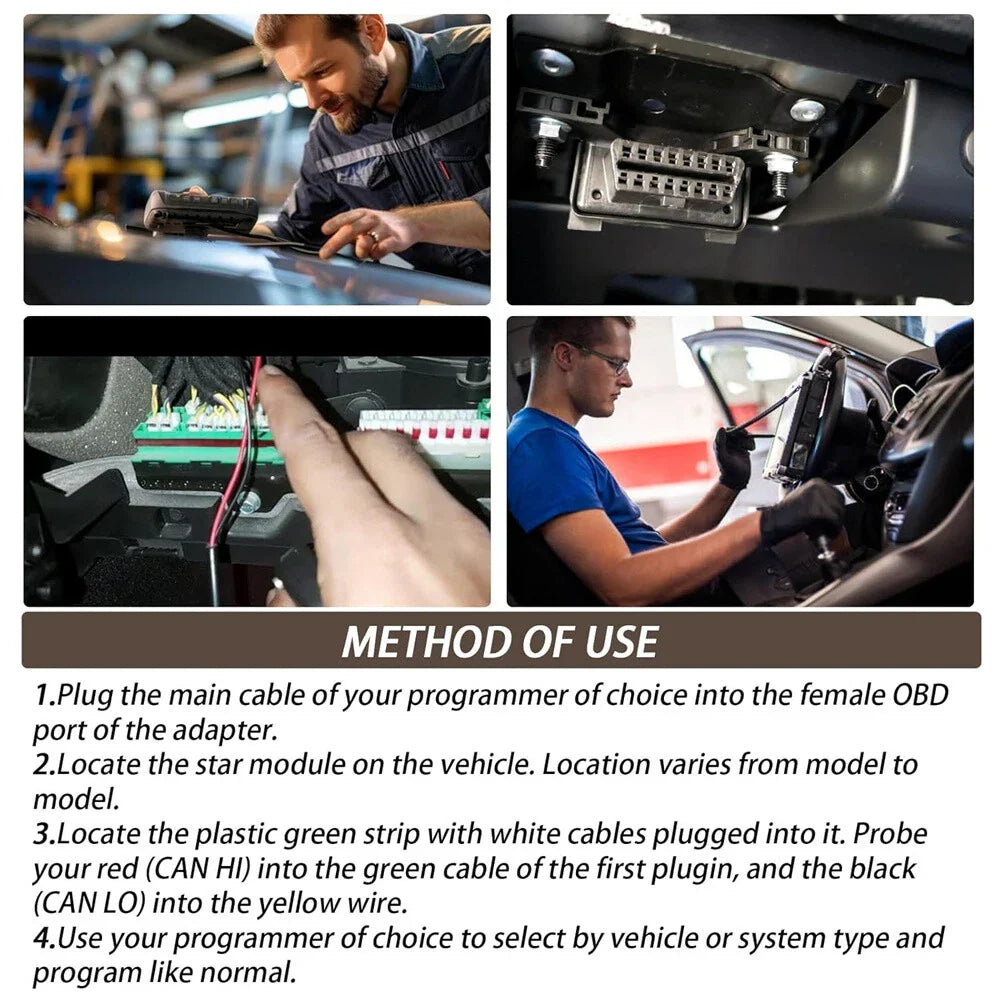 OBD Programming Cable for Chrysler Dodge Jeep (2018 - Present)