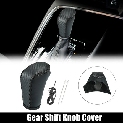 Gear Shift Knob Cover for Honda Accord (2018-2023) - Carbon Fiber Pattern Black