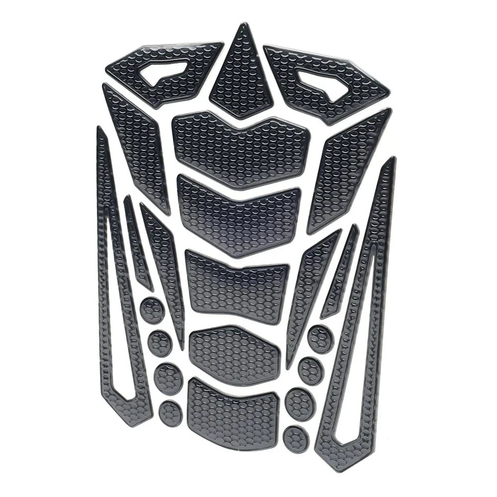 Black Motorcycle Oil Fuel Tank Pad Cover Guard Protector Decal Sticker