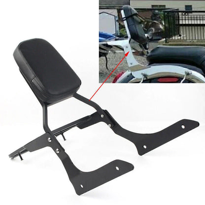 Black Backrest Sissy Luggage Rack for Yamaha XVS1300A V Star 1300 (2007-2017)