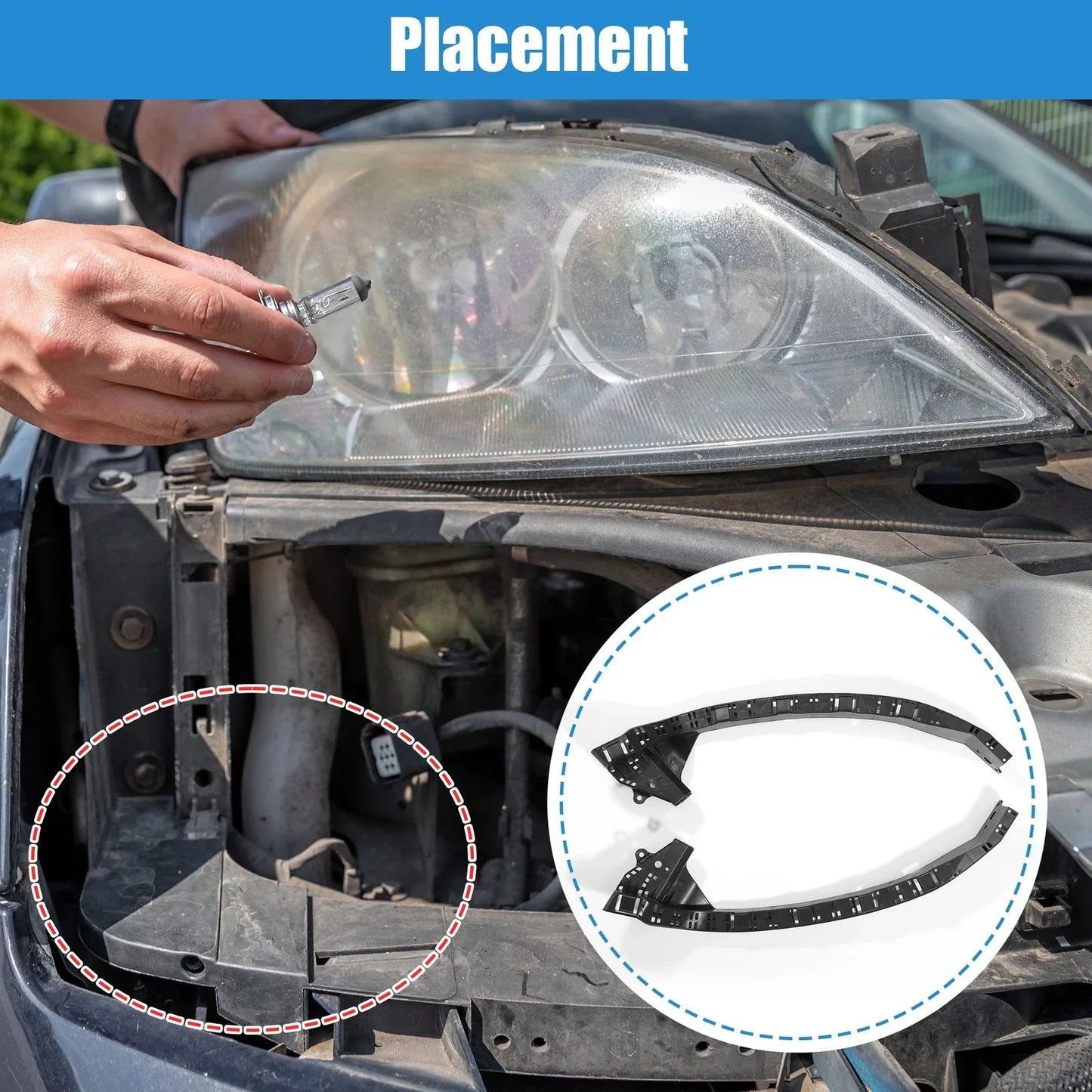 Headlight Support Mount Bracket for Acura TSX (2004-2008)
