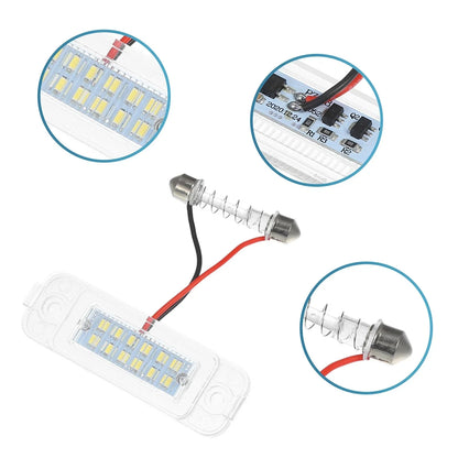 2 x Car License Plate Lights for Mercedes-Benz ML 320 (1998-2003)